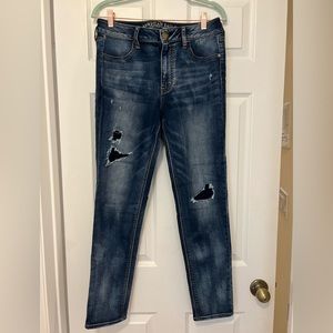 American eagle super stretch high rise jeggings. Size 12 regular. Barely worn.
